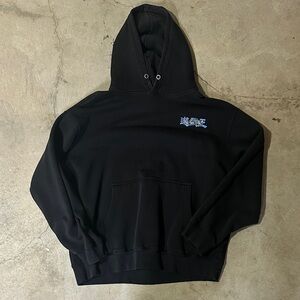 Yugioh Black Hoodie with Blue-Eyes White Dragon Graphic